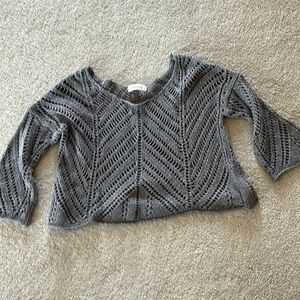 EUNISHOP LOOSE KNIT CROP SWEATER